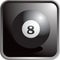 Billiard ball icon