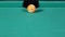 Billiard ball number thirteen get in the hole