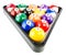 Billiard balls in triangle