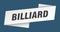 billiard banner template. billiard ribbon label.