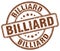 billiard brown stamp