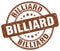 billiard brown stamp