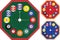 Billiard clock octagon