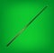 Billiard cues on green background. Snooker sports equipment. Vintage pool cue. Vector