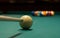 Billiard game ready to break 6