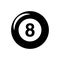 Billiard icon flat vector template design trendy