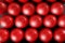 Billiard many red balls rows background texture