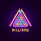 Billiard Neon Label