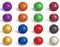 Billiard, pool balls collection. Snooker. Reverse, empty, side realistic balls on white background. Vector illustration