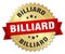 Billiard round isolated badge