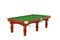 Billiard table cutout