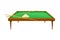 Billiard Table with Six Corner Pockets as Tabletop Game Vector Illustration