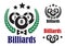 Billiards badges or emblems