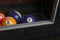 Billiards balls on billiards table. Billiard sport concept