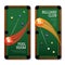 Billiards Banners Set