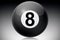 Billiards black ball number eight. Magic billiard ball 8. Game of billiards