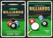 Billiards pool game, snooker championship posters