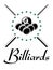 Billiards and snooker sports emblem