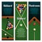 Billiards sport club or pool room banner with ball