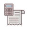 Billing Line Style vector icon which can easily modify or edit
