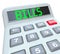 Bills - Word on Calculator for Payment of Expenses