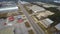 Biloxi warehouse district 4k aerial video