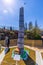 Bilund, Denmark - April 30, 2017: Miniature of Shanghai tower in