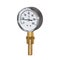 Bimetallic radial thermometer for heating and air conditioning systems