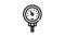 bimetallic thermometer black icon animation
