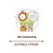 Bin composting concept icon