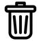 Bin, delete Bold Outline Vector icon which can easily modify or edit