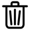 Bin, delete Bold Vector Icon which can be easily edited or modified