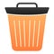 Bin flat icon. Trash color icons in trendy flat style. Bucket gradient style design, designed for web and app. Eps 10.