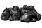 Bin garbage bag, Bin,Trash, Garbage, Rubbish, Plastic Bags pile isolated on background white