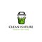 Bin Trash Leaf Cleaning Ecology Business Logo