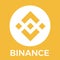 Binance BNB cryptocurrency exchange and blockchain currency orange vector logo