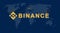 Binance is a finance exchange market. Crypto Currency background concept.