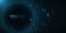 Binary code on a dark blue background. Hi-tech modern design. Programming banner. World network. Technology template. Vector