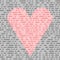 Binary code heart