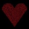 Binary code heart