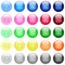 Binary code icons in color glossy buttons