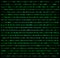 Binary code zero one matrix green background beautiful banner wa