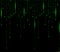 Binary code zero one matrix green background beautiful banner wa