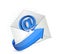 Binary email illustration envelope design