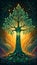 The Binary Tree Guardian A Mythological Masterpiece of Harmony and Duality