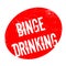 Binge Drinking rubber stamp