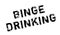 Binge Drinking rubber stamp