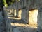 BINGEMMA, RABAT, MALTA - Jul 19, 2014: Part of the Victoria Lines, a defensive fortified wall with gun slits to defend Malta from