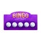 Bingo game with numbers, balls. Lottery ticket for drawing money