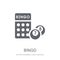 Bingo icon. Trendy Bingo logo concept on white background from E